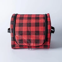 KSP Christmas Soft Storage 'Buffalo Check' Fabric Lights Bag