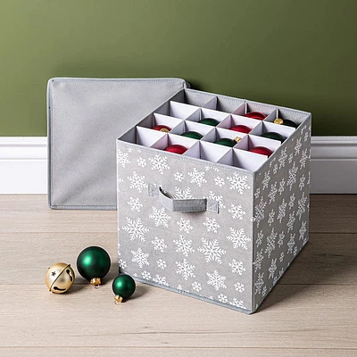 KSP Christmas Soft Storage '64-Compartment' Fabric Ornament Box