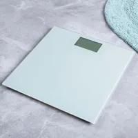 KSP Personal Glass Digital Bathroom Scale (White)