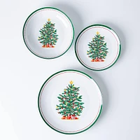 KSP Christmas Noel 'Evergreen' Porcelain Dinnerware Set - Set of 12