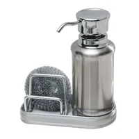 iDesign York Ergo Soap Pump & Scrubby Centre (Stainless Steel)