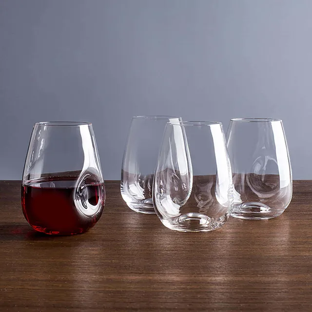 Trudeau Gala Stemless Red Wine Glass - Set of 4