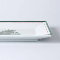 KSP Christmas Noel 'Evergreen' Porcelain Platter 29.5x23cm - Large