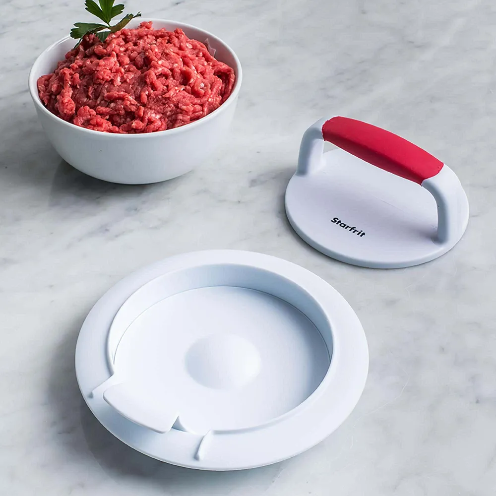 Starfrit Patty Hamburger Press - Set of 3 (White/Red)