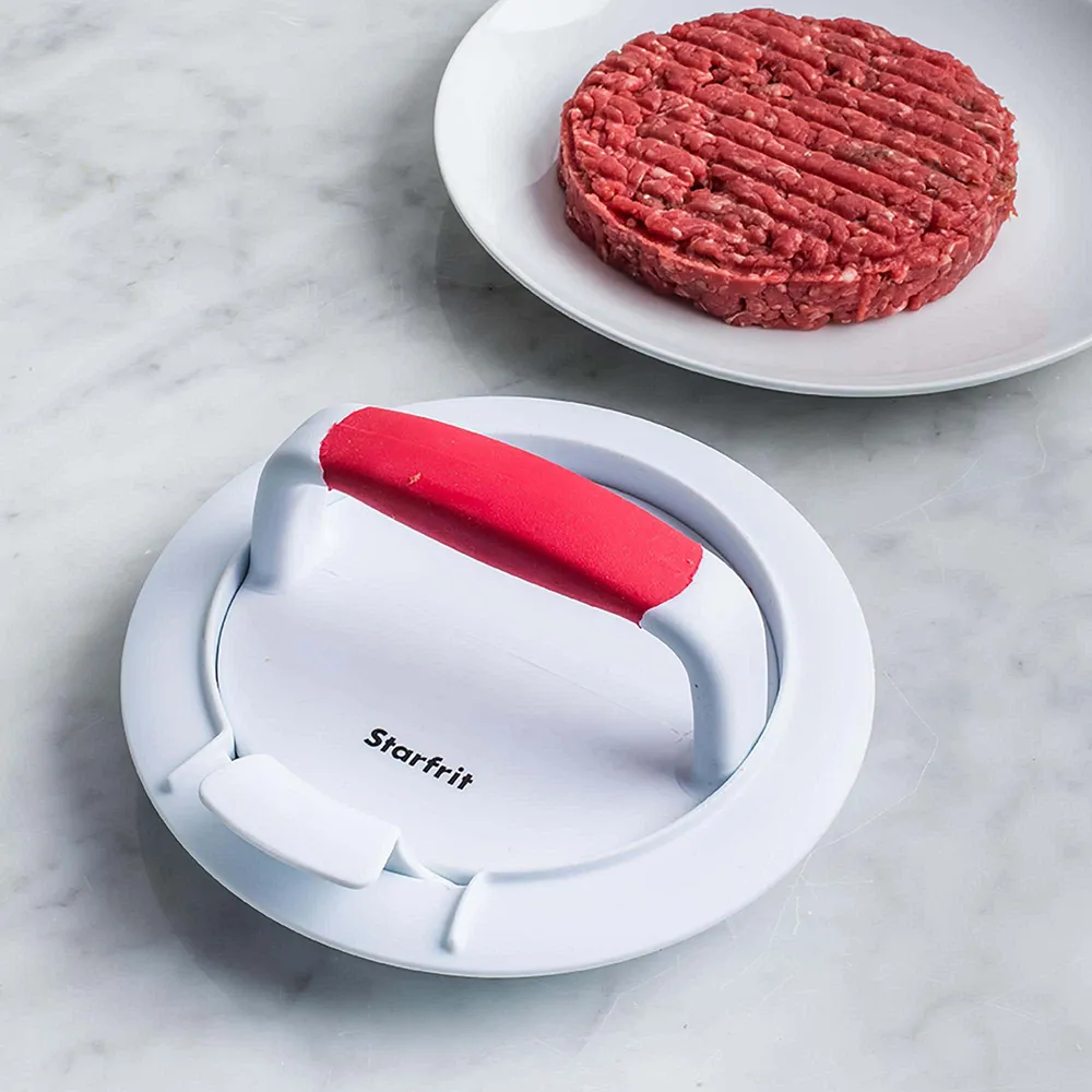 Starfrit Patty Hamburger Press - Set of 3 (White/Red)