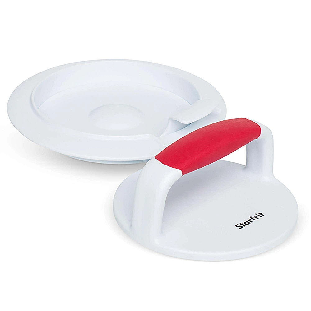 Starfrit Patty Hamburger Press - Set of 3 (White/Red)