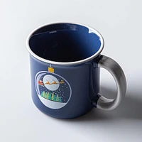 KSP Christmas Camper Mug 'Ornament' Ceramic Mug (Blue/White)