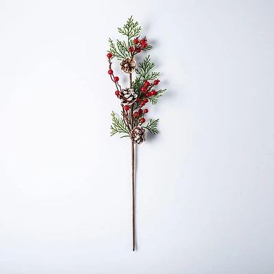 KSP Christmas 'Pine Berry' Decor Pick (Multi Colour)