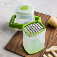 Starfrit Easy Fries French Fry Cutter (Clear/Green)