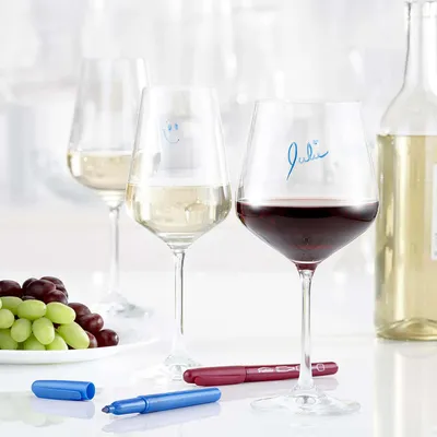 Trudeau Origin Wine Glass Marker - Set of 3 (Multi Colour)