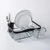 Umbra Sinkin In-Sink Dish Rack (Black/Nickel)