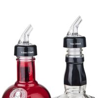 Final Touch Apertif Measured Bottle Shot Pourer - Set of 2 (Clear)