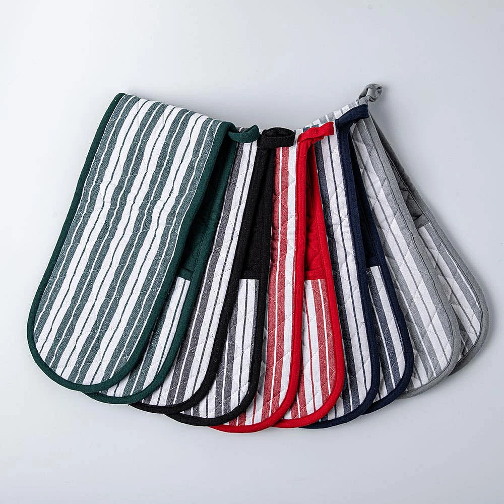 KSP Classic Stripe 100% Cotton Double Oven Mitt