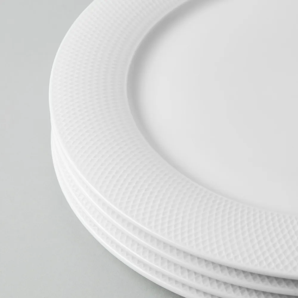 KSP A La Carte 'Diamond' Porcelain Dinner Plate