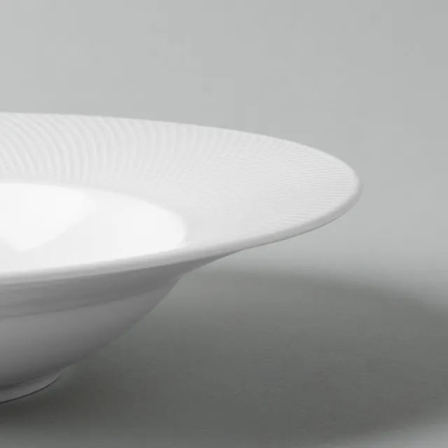 KSP A La Carte 'Diamond' Porcelain Soup- Pasta Plate