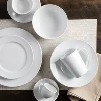 A La Carte 'Oxford' Porcelain Side Plate (White)