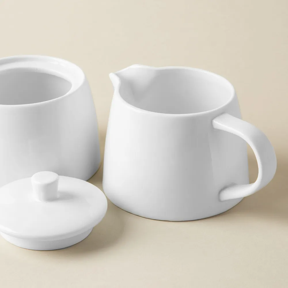 KSP A La Carte 'Oxford' Porcelain Cream & Sugar - Set of 2