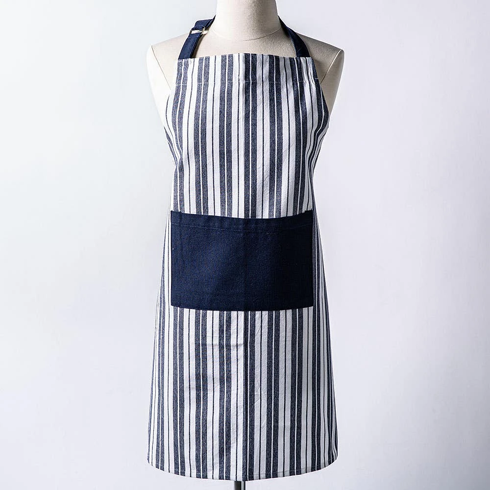 KSP Classic Stripe 100% Cotton Apron (Navy)