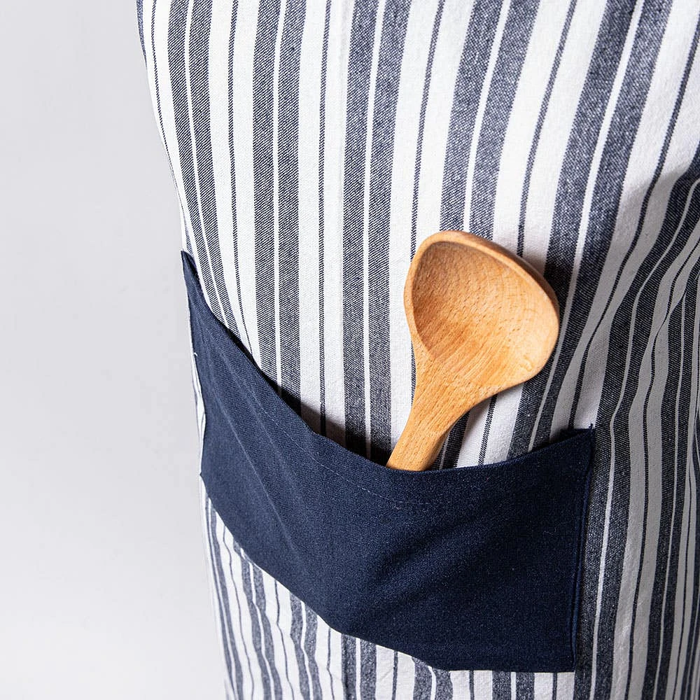 KSP Classic Stripe 100% Cotton Apron (Navy)