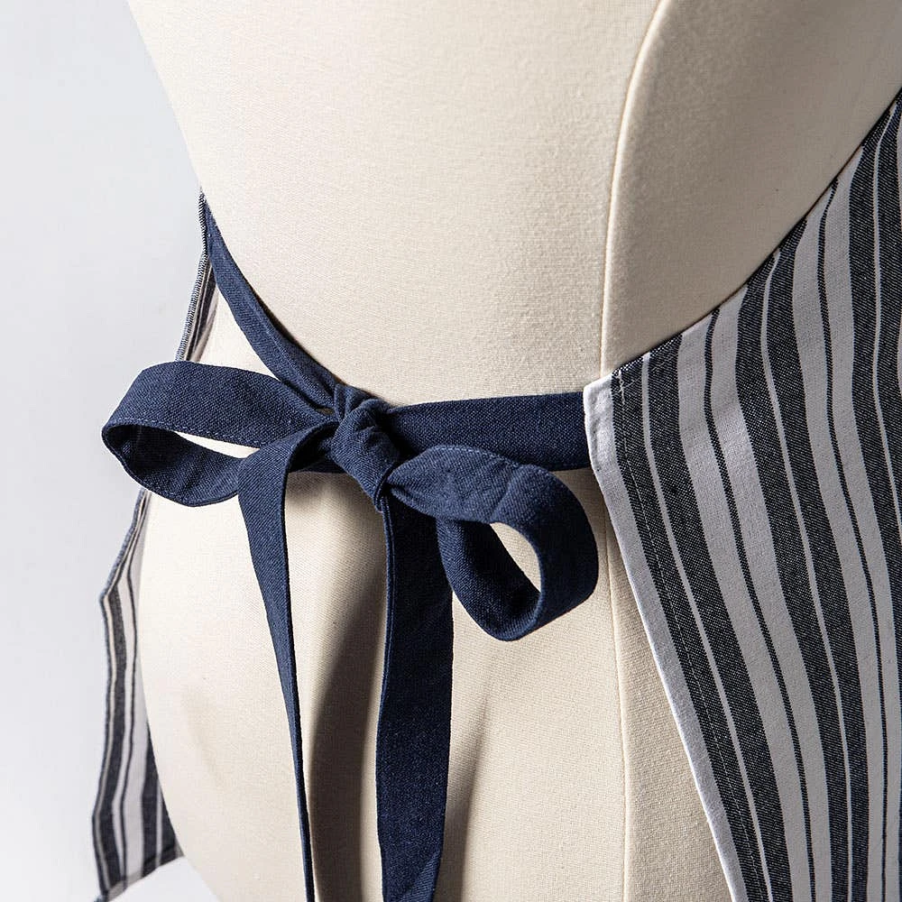 KSP Classic Stripe 100% Cotton Apron (Navy)