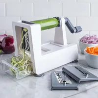 KSP Veg-Prep 'Table Top' Spiral Vegetable Slicer (White/Grey)