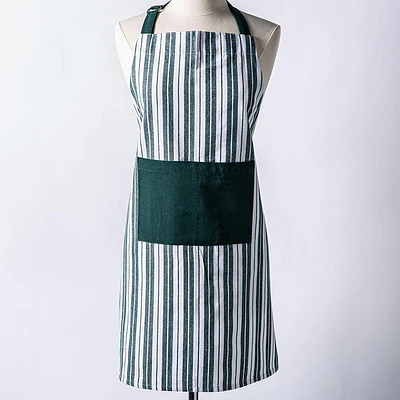 KSP Classic Stripe 100% Cotton Apron (Dark Green)