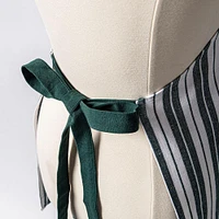 KSP Classic Stripe 100% Cotton Apron (Dark Green)