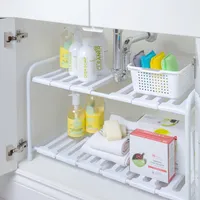 KSP Space Logic Expandable Under Sink Shelf (White) 38/65x31x38.5 cm