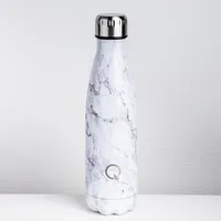 KSP Quench 'Marble' 500ml Double-Wall Water Bottle (White)