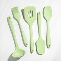 KSP Colour Splash Silicone Utensil Spoonula (Light Green)