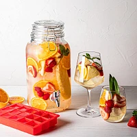 KSP Colour Splash Silicone Ice Cube Tray (Red)