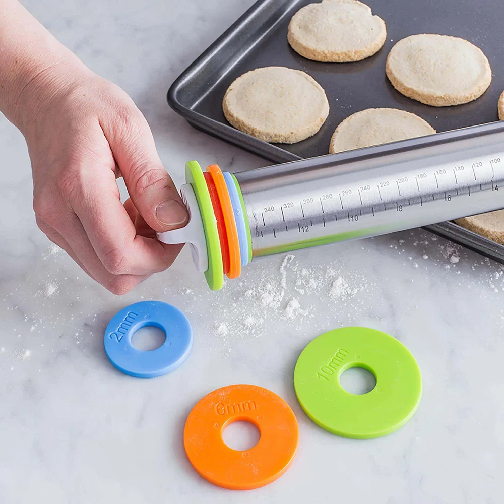 KSP Colour Splash Adjustable Rolling Pin (Multi Colour)