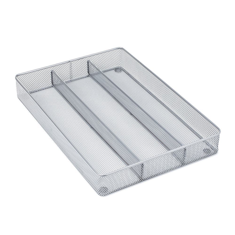 KSP Mesh Utensil Tray (Silver) 40 x 27.5 x 5 cm