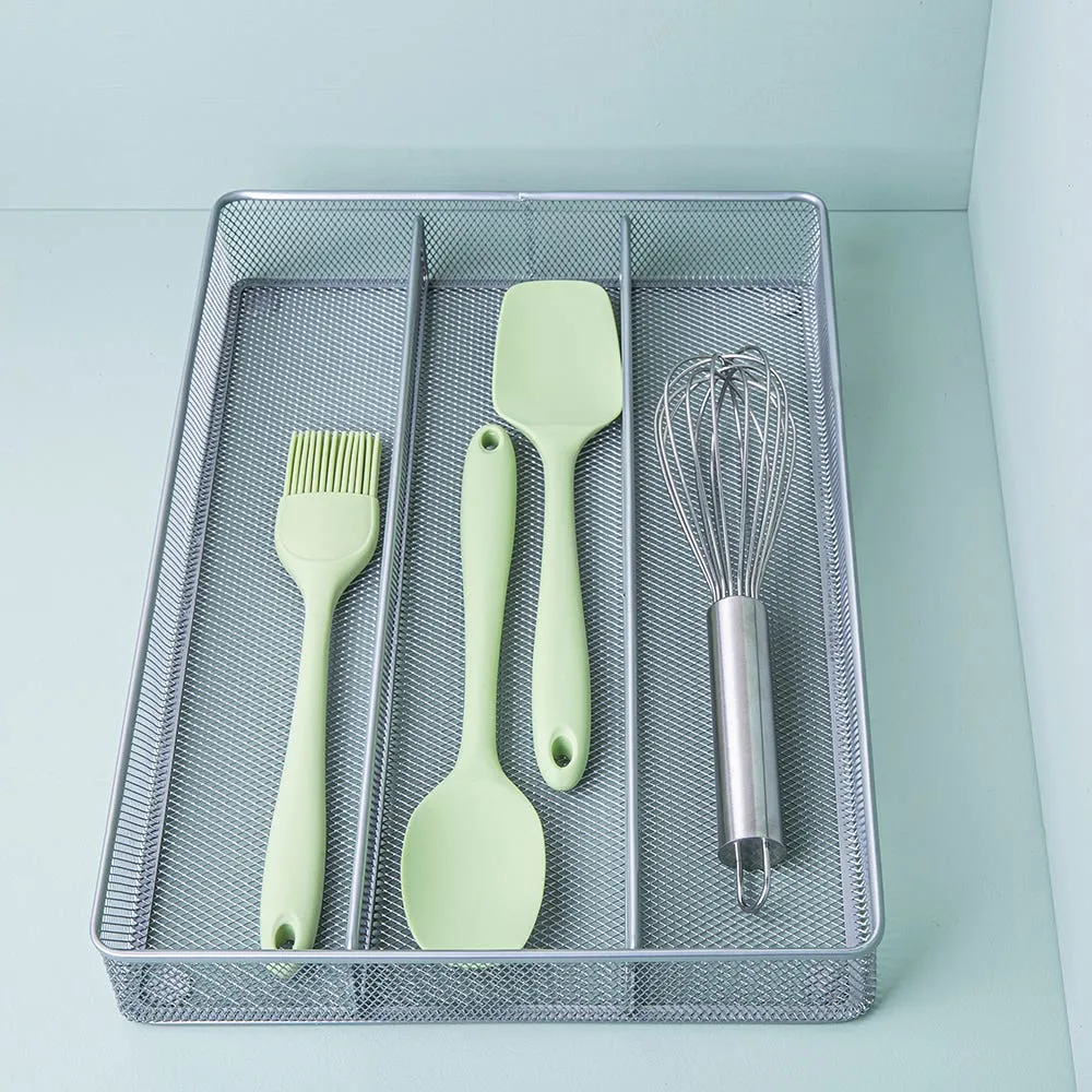 KSP Mesh Utensil Tray (Silver) 40 x 27.5 x 5 cm