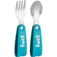 Fuel Primary Foldable Flatware Cdu - Set of 2 (Teal)