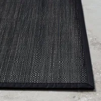 Harman Textaline 'Trace' 30"x50" Vinyl Indoor-Outdoor Mat (Black)