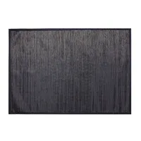 Harman Textaline 'Trace' 60"x84" Vinyl Indoor-Outdoor Mat (Black)