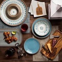 James F Rustique Medium Acacia Wood Serving Tray (Natural)