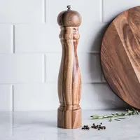 James F Grove 10" Acacia Wood Pepper Mill (Natural)