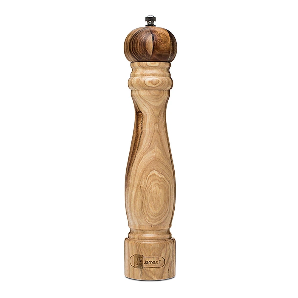 James F Grove 10" Acacia Wood Pepper Mill (Natural)