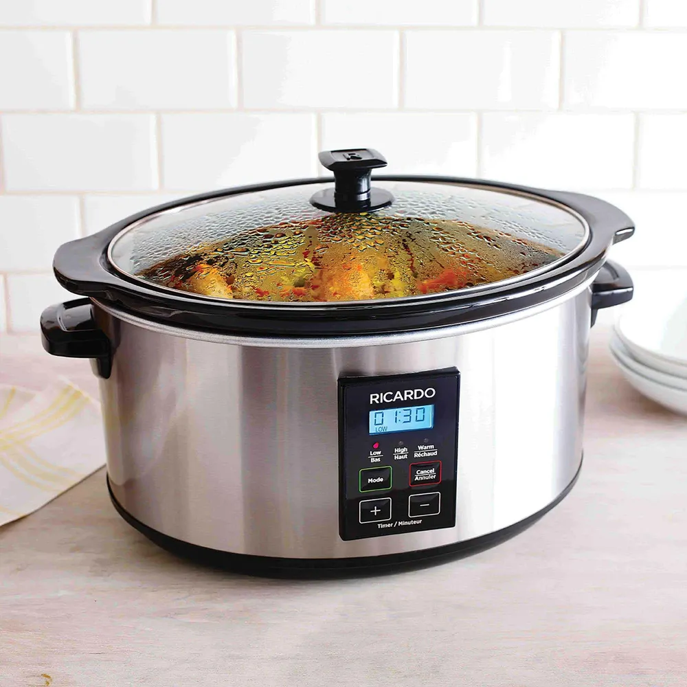 Ricardo Digital Slow Cooker (Stainless Steel)