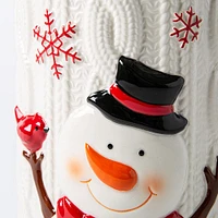 KSP Christmas Knit 'Snowman' Cookie Jar