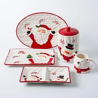 KSP Christmas Knit 'Santa' Rectangular Platter 32.5x21cm