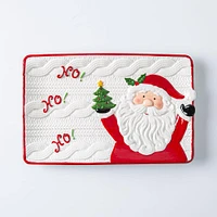 KSP Christmas Knit 'Santa' Rectangular Platter 32.5x21cm