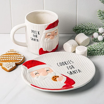 KSP Christmas For Santa Ceramic Mug & Plate - Set of 2