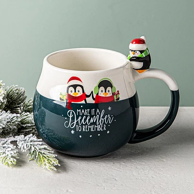 KSP Christmas Joyful Character 'Penguin' Ceramic Mug 410ml