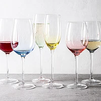 KSP Mingle Rainbow White Wine Glass - Set of 4 (10.6oz.)