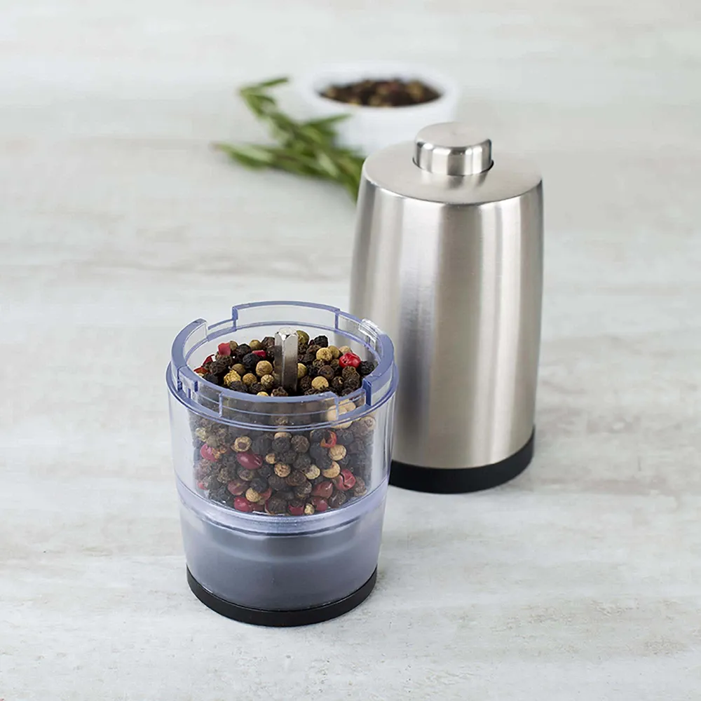 KSP Mini Battery Pepper Mill (Stainless Steel)