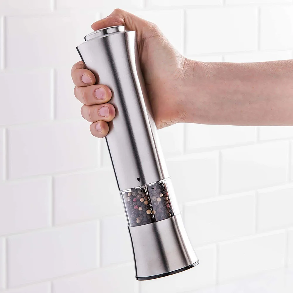 KSP Sleek Battery Salt and Pepper Mill (Stainless Steel)