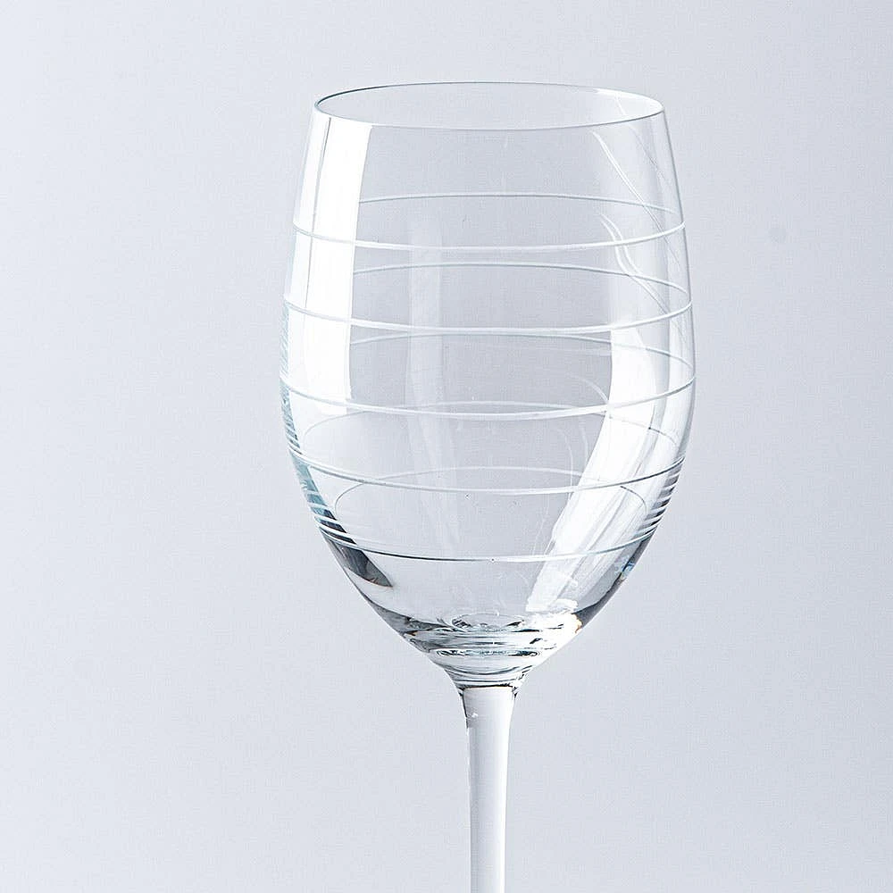 KSP Soiree Etched White Wine Glass - Set of 4 (17oz.)